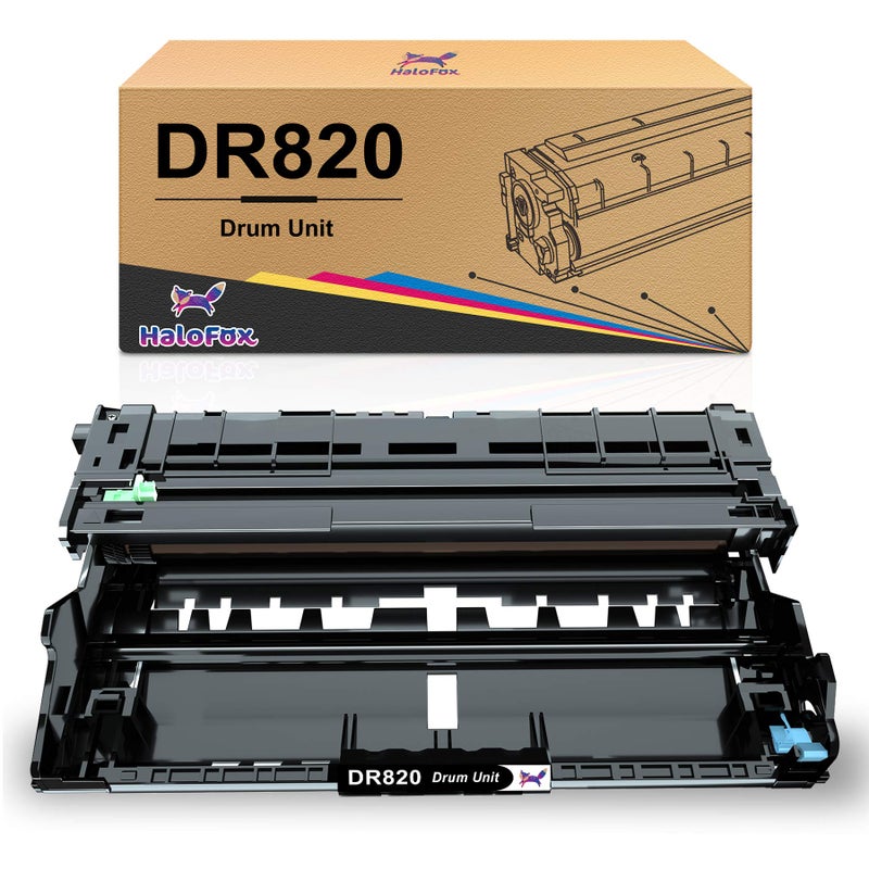 HaloFox DR820 Drum Unit Compatible with Brother Printers â€“ Seamless Integration, Yields Up to 30,000 Pages â€“ Fits HL-L6200DW, HL-L5200DW, HL-L5100DN, MFC-L5900DW, MFC-L5700DW, MFC-L5800DW (Black, 1-Pack) - Image 1